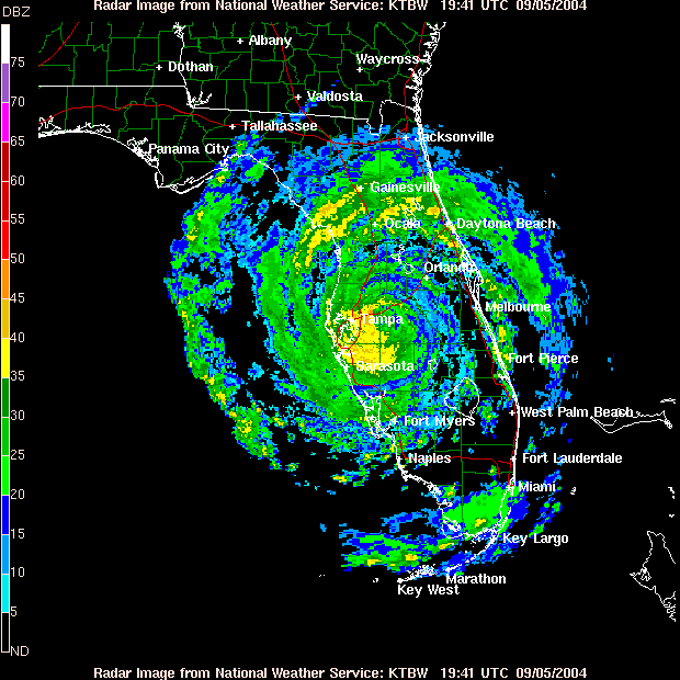 Tampa Long Range Radar Image